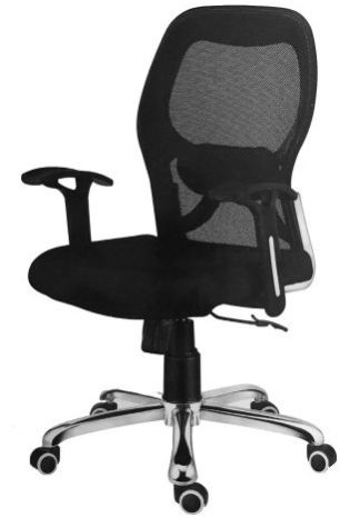 Mesh Chair for Office, Workstation (Black) Fix Handle