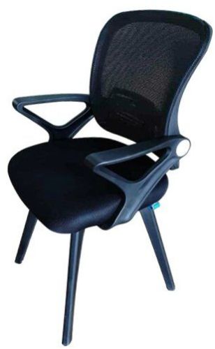 Office Visitor Medium Back Chair in Black