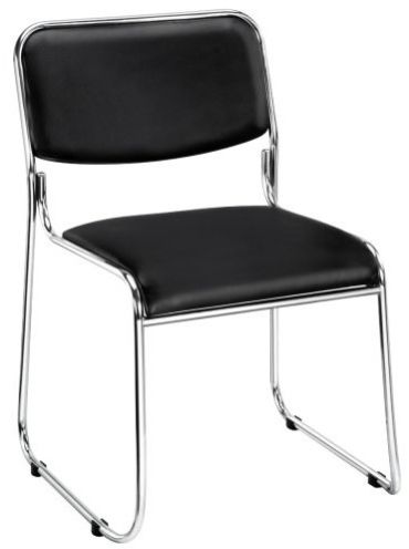 Visitor Chair Stainless Steel Frame with Cushion Seat