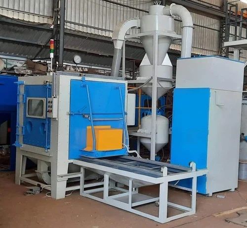 Pressure Blasting Machine with Motorized Turn Tabel