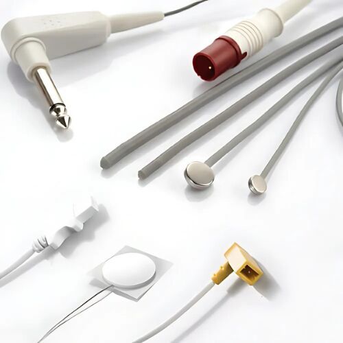 Medical-grade Plastic Metal Skin Temperature Probe, Color : White