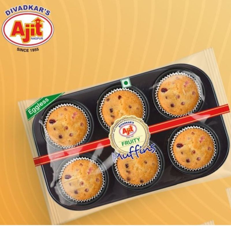 Eggless Fruity Muffins (6pcs)
