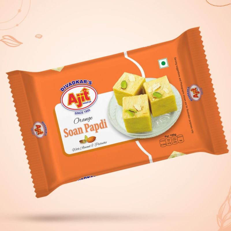 Orange Soan Papdi