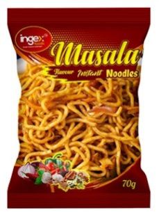 Wheat Flour Masala Flavour Instant Noodles, Color : Yellow