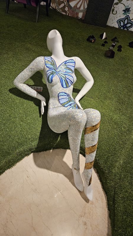 Fiber Glass Lady Sculpture