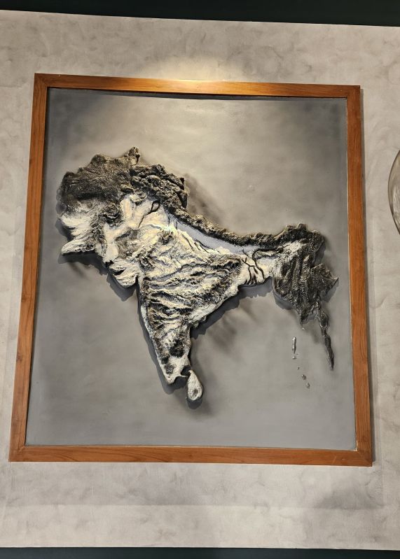 Fiber Glass Map Wall Art
