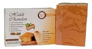 Herbal Haldi Chandan Soap, Shape : Square, Rectangular