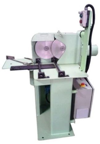 Mild Steel Semi Automatic Twin Disc Lapping Buffing Machine
