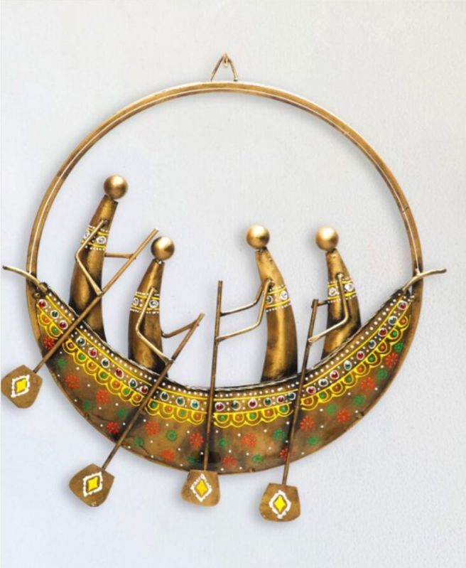 Boat Men Iron Wall Decor