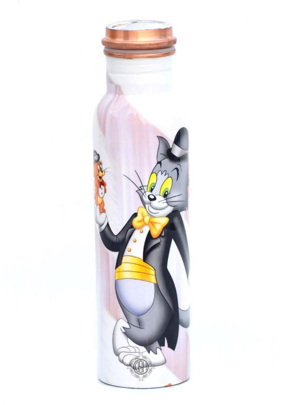 Cartoon Printed Copper Bottle