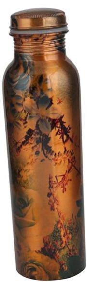 Copper Bottle In Floral Design