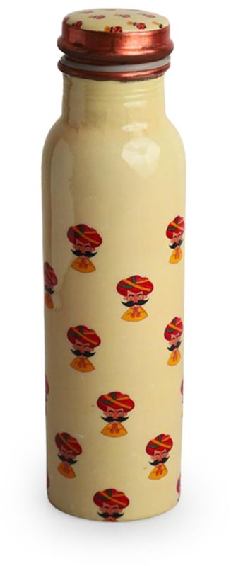 Copper Bottle With Unique Print