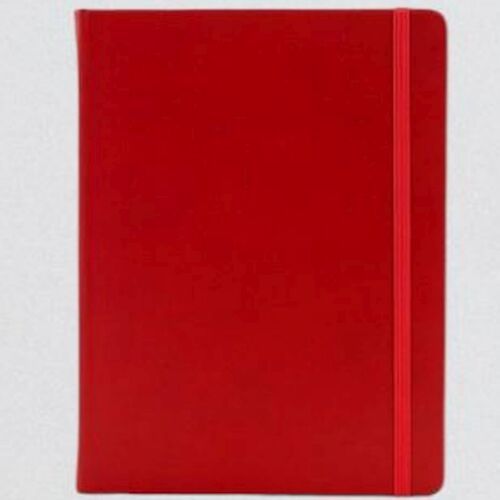 A5 Red Hard PU Cover Notebook