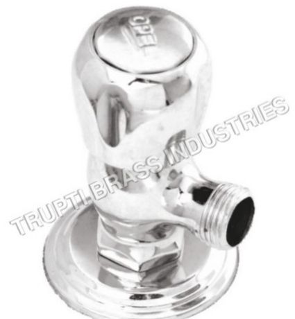 Brass Stop Cock With Wall Flange for Connection Pipe Fittings