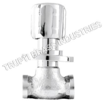 Stainless Steel CP Flush Valve With Flange 22-25 Mm