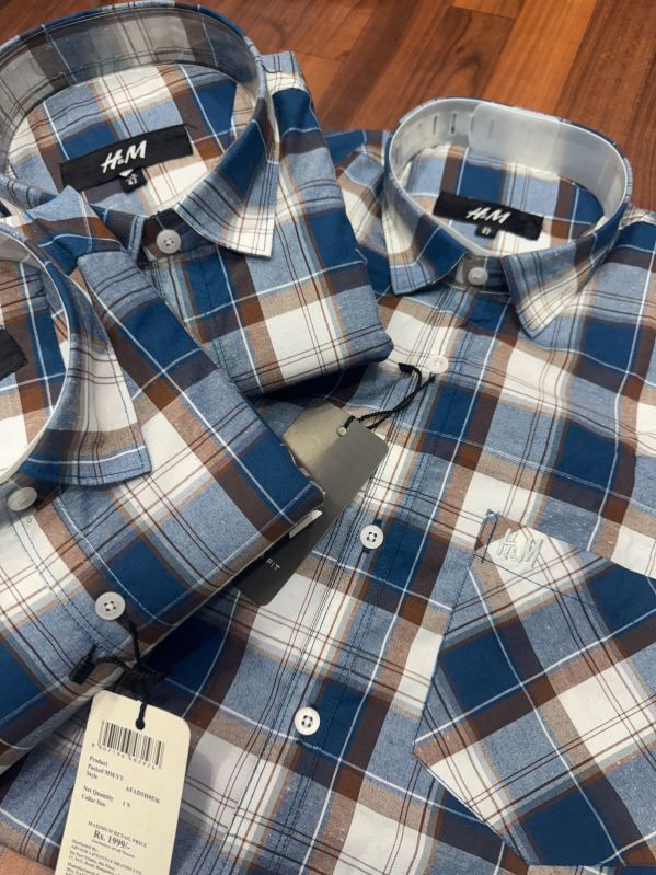 Mens Cotton Check Shirts