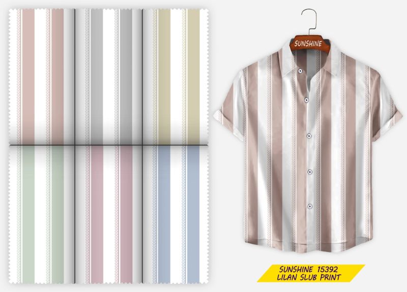 Cotton Waffle Cord Moklino Print Fabric