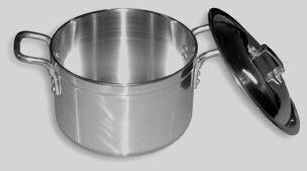 Polished and Matte Finish Sauce POT, Capacity : 4.00 Quarts