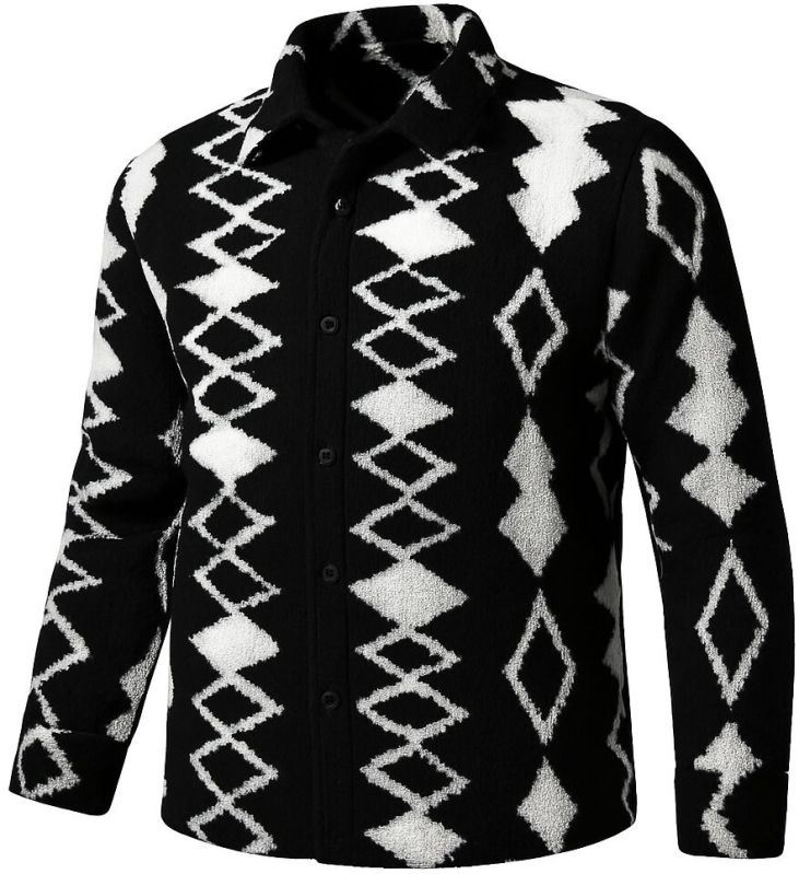 Mens Woolen Check Shirt