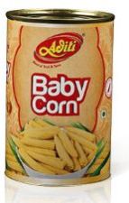 Baby Corn, Packaging Type : 450 Gm - 48 Can, 850 Gm - 24 Can