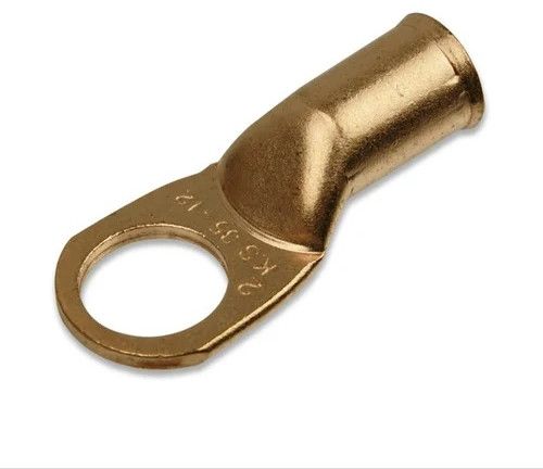 Polished Copper Tubular Lugs 2.5 Sq.mm (Light), Color : Brown