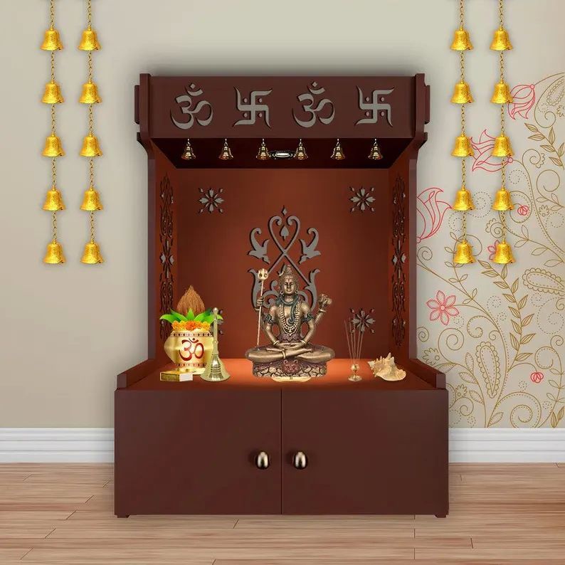 Focus Light Brown Wooden Temple