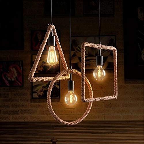 3 Pack Rope Hanging Light