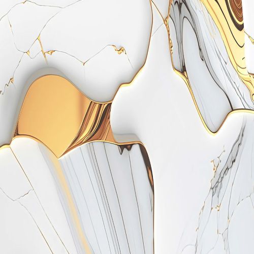 Porcelain Solar Flare Golden Endless Glossy Tile 600x1200mm