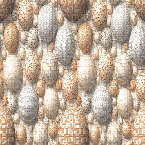 Porcelain Textured Sphere Glossy Floor Tile 600x1200mm