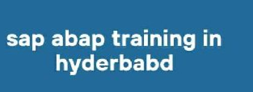 Sap Abap Training With Certification Support