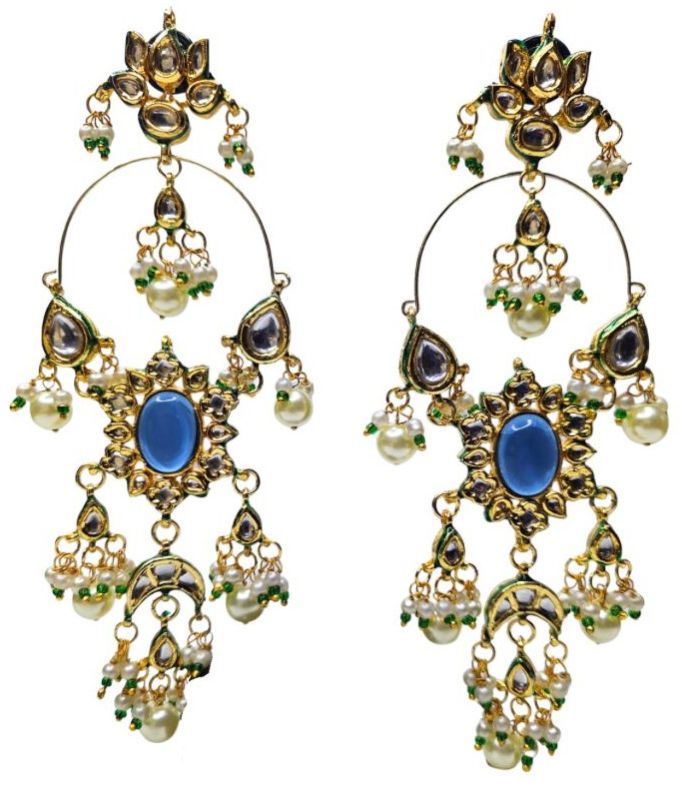 Designer Taar Bali with Kundan Work and Semi-Precious Stones