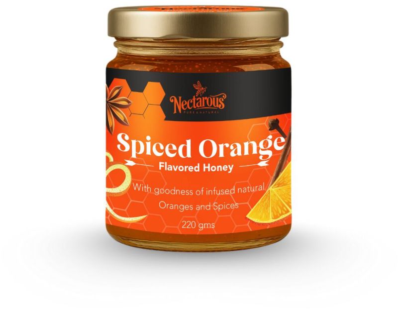 Nectarous Flavored Spiced Orange Honey