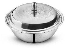 Stainless Steel Date Bowl 17 Cm, Packaging Type : Box