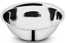 Stainless Steel Deep Mixing Bowl Ring Bottom, Color : Silver