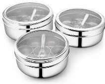 Stainless Steel Spice Box Organizer Container Masala Box