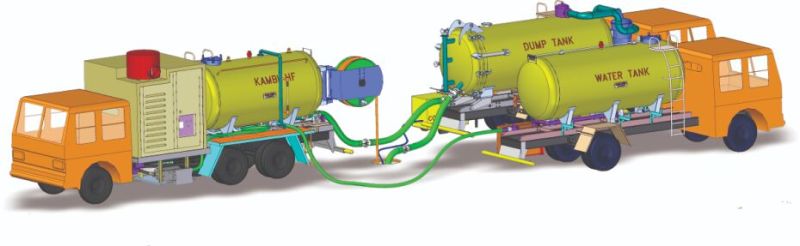 Kamjet Deep Sewer Suction Jetting Combination Machine