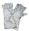 Fire-resistant Fabric Fireman's Gloves F04104, Color : Silver