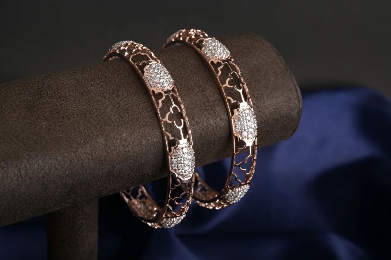 Intricate Creations Women Gold Bangle