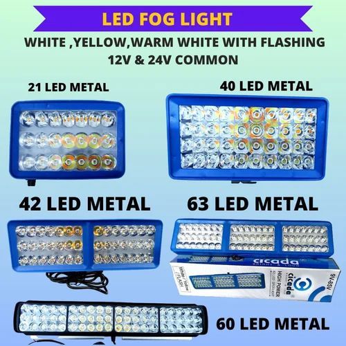 Car LED Fog Light Bar, Color : Yellow