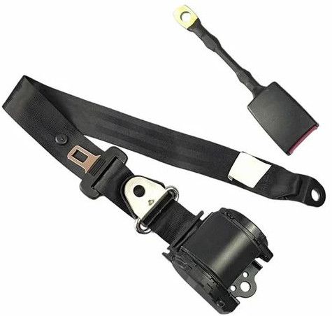 2 Set 3 Point Retractable Universal Car Seat Belt