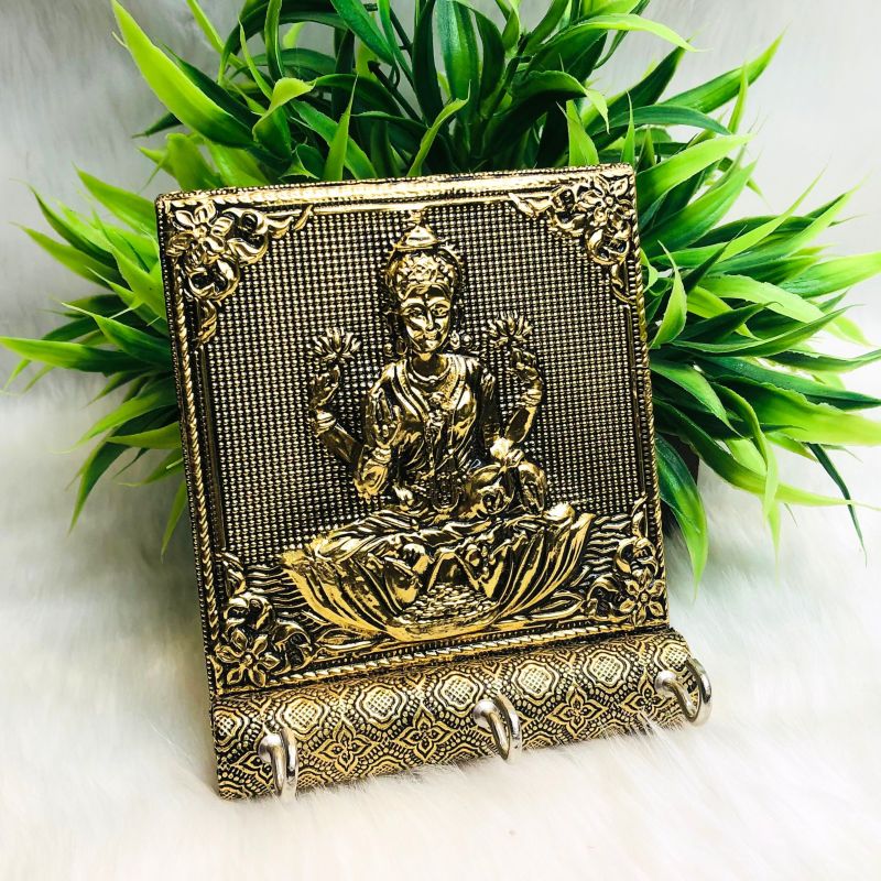 Handcrafted Mor Pankhi Wooden Key Holder