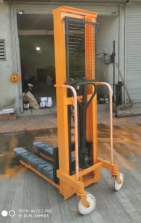 Manual Fork Stacker, Color : Yellow for Industrial