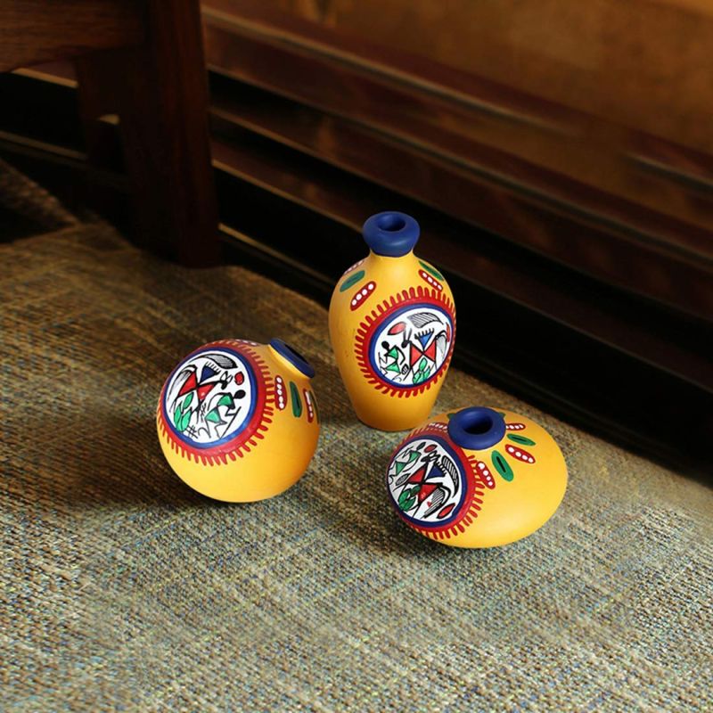 Festival Gifting Hand Painted Terracotta POT Sets