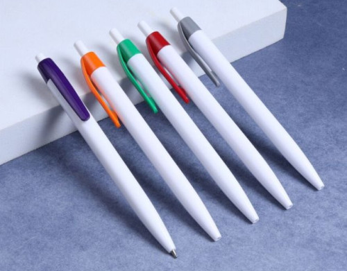 Easy Click Milky Plastic Pen
