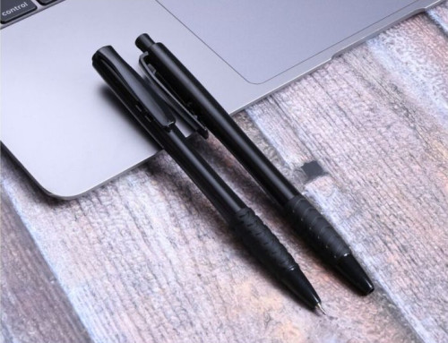 Smart Grip Black Plastic Pen