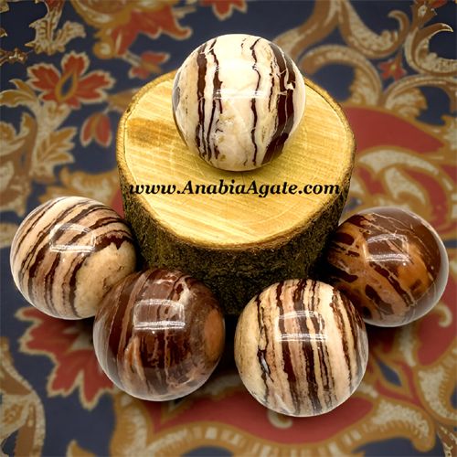 Chocolate Agate Gemstone Balls Polished for Decoration
