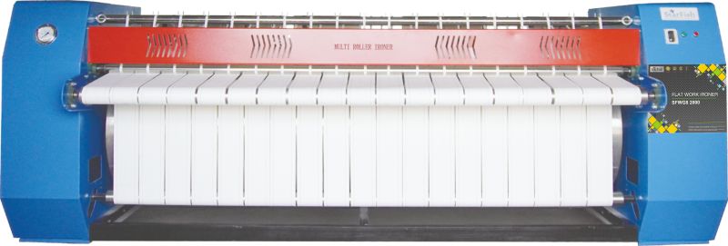 Industrial Flat Work Ironer Cum Dryer Single Roller Gas 800MM SFWG8 2000