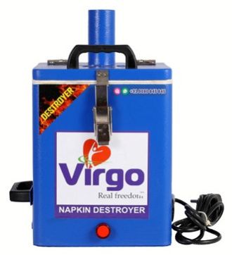 Virgo Mild Steel Sanitary Napkin Incinerator, Power : 600 Watts
