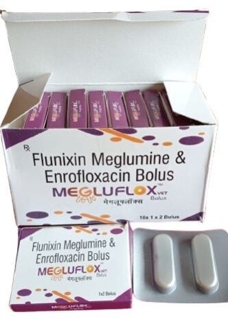 Enrofloxacin and Flunixin Meglumine Bolus