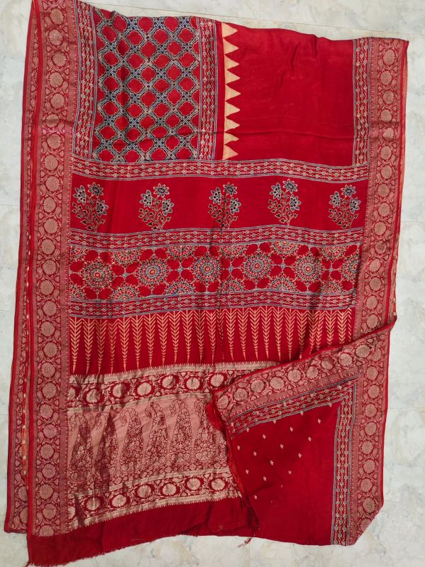 Classic Red Dola Silk Saree